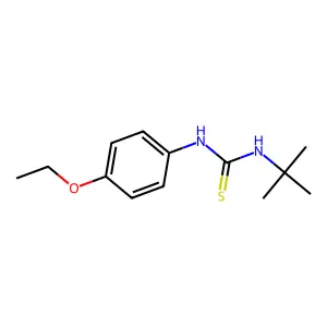 1-Tert-butyl-3-(4-ethoxyphenyl)thiourea structure