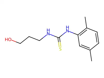 1-(2,5-Dimethylphenyl)-3-(3-hydroxypropyl)thiourea structure