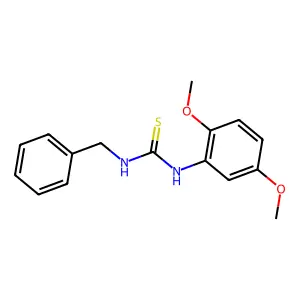 1-Benzyl-3-(2,5-dimethoxyphenyl)thiourea structure