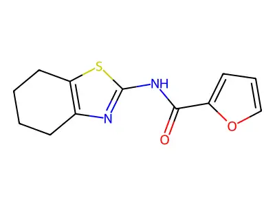 N-(4,5,6,7-tetrahydro-1,3-benzothiazol-2-yl)furan-2-carboxamide structure