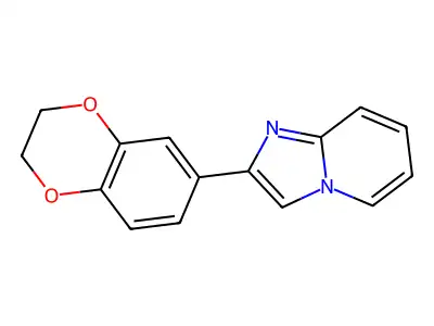 2-(2,3-Dihydro-1,4-benzodioxin-6-yl)imidazo[1,2-a]pyridine structure