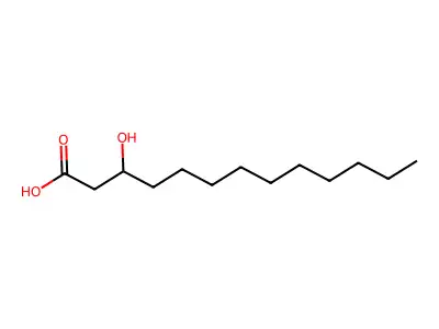 3-Hydroxytridecanoic acid structure