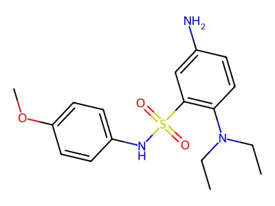5-amino-2-(diethylamino)-N-(4-methoxyphenyl)benzene-1-sulfonamide structure
