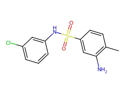 3-amino-N-(3-chlorophenyl)-4-methylbenzene-1-sulfonamide structure