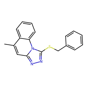 1-(Benzylthio)-5-methyl[1,2,4]triazolo[4,3-a]quinoline structure
