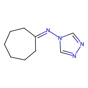 N-(1,2,4-triazol-4-yl)cycloheptanimine structure