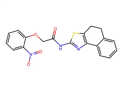 N-(4,5-dihydronaphtho[1,2-d]thiazol-2-yl)-2-(2-nitrophenoxy)acetamide structure