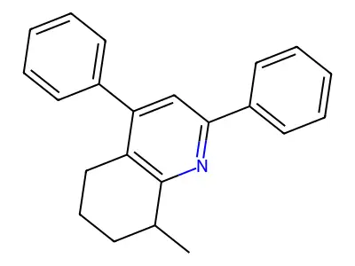 8-Methyl-2,4-diphenyl-5,6,7,8-tetrahydroquinoline structure