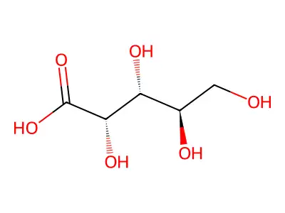 D-阿拉伯糖酸 structure