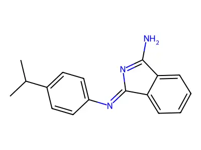 3-(4-Propan-2-ylphenyl)iminoisoindol-1-amine structure