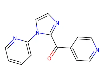 4-Pyridyl 1-(2-pyridyl)imidazol-2-yl ketone structure