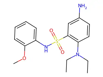 5-amino-2-(diethylamino)-N-(2-methoxyphenyl)benzene-1-sulfonamide structure