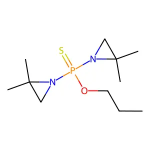 Bis(2,2-dimethylaziridin-1-yl)-propoxy-sulfanylidene-lambda5-phosphane structure
