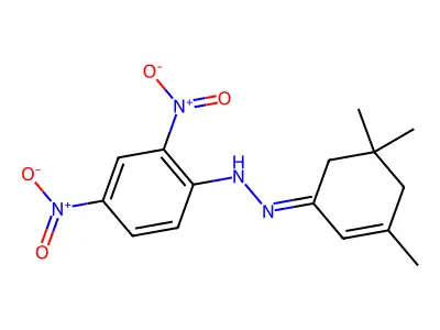 3,5,5-Trimethyl-2-cyclohexenone 2,4-dinitrophenylhydrazone structure