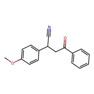 2-(4-Methoxyphenyl)-4-oxo-4-phenylbutanenitrile structure