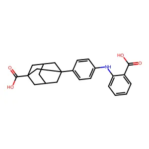Anthranilic acid, N-(4-(3-carboxy-1-adamantyl)phenyl)- structure