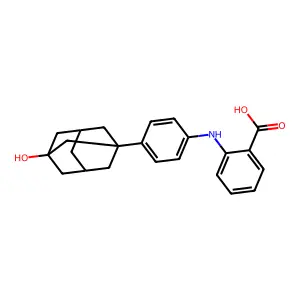 Anthranilic acid, N-(4-(3-hydroxy-1-adamantyl)phenyl)- structure