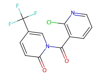1-(2-Chloropyridine-3-carbonyl)-5-(trifluoromethyl)-1,2-dihydropyridin-2-one structure