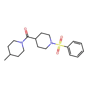 (4-Methylpiperidin-1-yl)(1-(phenylsulfonyl)piperidin-4-yl)methanone structure