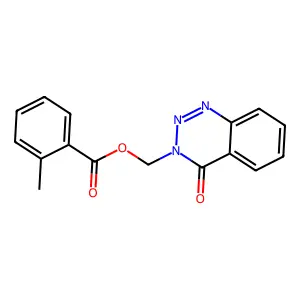 (4-Oxo-1,2,3-benzotriazin-3-yl)methyl 2-methylbenzoate structure