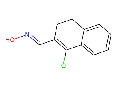 N-[(1-chloro-3,4-dihydronaphthalen-2-yl)methylidene]hydroxylamine structure