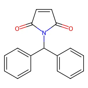 1-(diphenylmethyl)-1H-pyrrole-2,5-dione structure