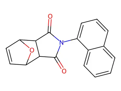 3a,4,7,7a-Tetrahydro-2-(1-naphthalenyl)-4,7-epoxy-1H-isoindole-1,3(2H)-dione structure