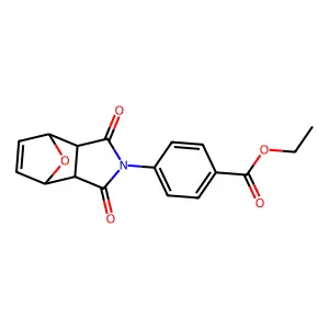Ethyl 4-(1,3-dioxo-3a,4,7,7a-tetrahydro-4,7-epoxyisoindol-2-yl)benzoate structure