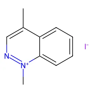 1,4-二甲基肉桂啉碘化物 structure