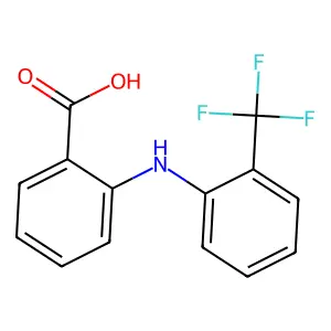 N-(2-trifluoromethylphenyl)anthranilic acid structure