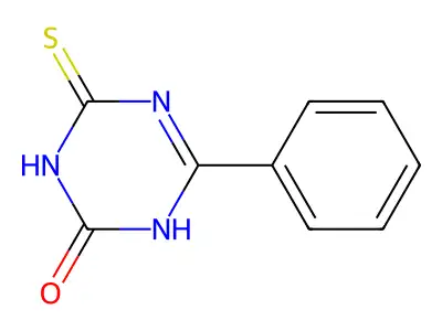 6-phenyl-4-sulfanylidene-1H-1,3,5-triazin-2-one structure