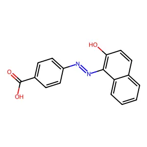 对((2-羟基-1-萘基)偶氮)苯甲酸 structure