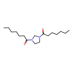 1,3-Diheptanoylimidazolidine structure