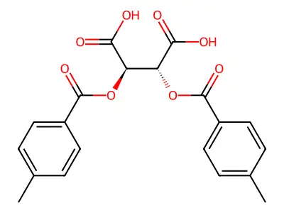 [R(R*,R*)]-2,3-bis[(4-methylbenzoyl)oxy]succinic acid structure