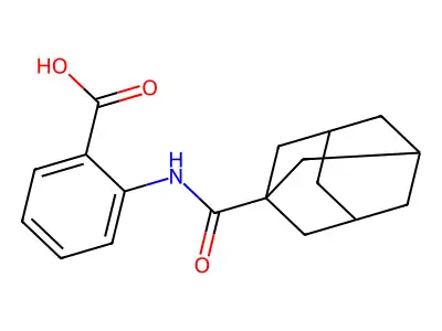 Anthranilic acid, N-(1-adamantanoyl)- structure