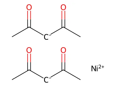 乙酰丙酮镍 structure