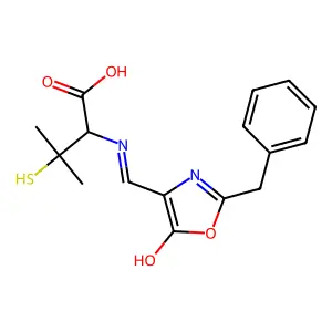 Benzylpenicillenic acid structure