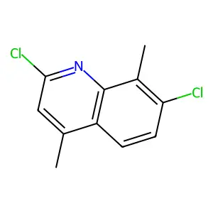 2,7-Dichloro-4,8-dimethylquinoline structure