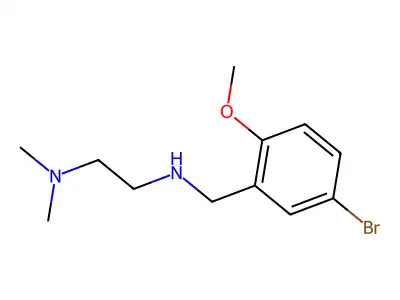 N'-(5-bromo-2-methoxybenzyl)-N,N-dimethylethane-1,2-diamine structure