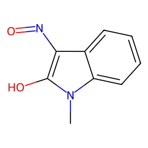(Z)-3-(Hydroxyimino)-1-methylindolin-2-one structure