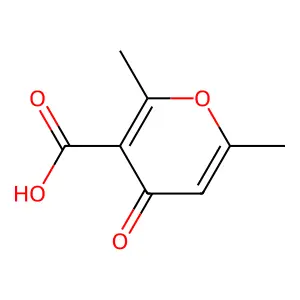 2,6-Dimethyl-4-oxo-4H-pyran-3-carboxylic acid structure