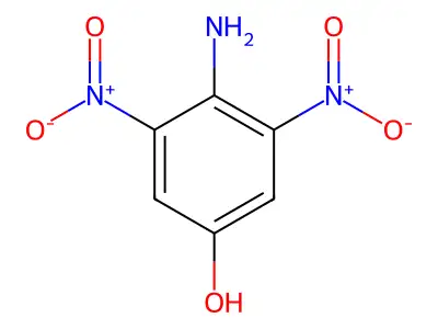 3,5-Dinitro-4-aminophenol structure