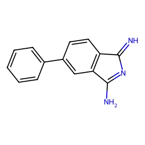 1-imino-5-phenyl-1H-isoindol-3-amine structure