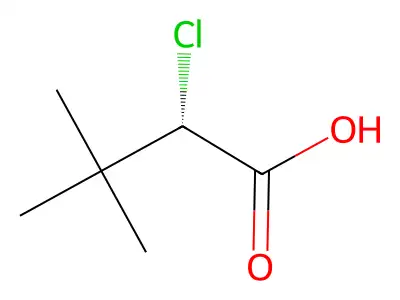 (2S)-2-chloro-3,3-dimethylbutanoic acid structure