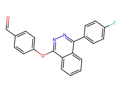 4-{[4-(4-Fluorophenyl)phthalazin-1-YL]oxy}benzaldehyde structure
