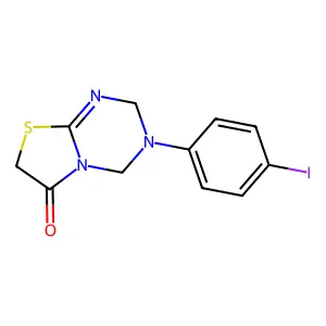 3-(4-Iodophenyl)-2,4-dihydro-[1,3]thiazolo[3,2-a][1,3,5]triazin-6-one structure