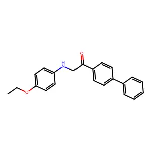 2-(4-Ethoxyanilino)-1-(4-phenylphenyl)ethanone structure