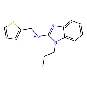 1-propyl-N-(2-thienylmethyl)-1H-benzimidazol-2-amine structure