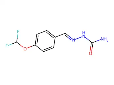 [(E)-{[4-(difluoromethoxy)phenyl]methylidene}amino]urea structure