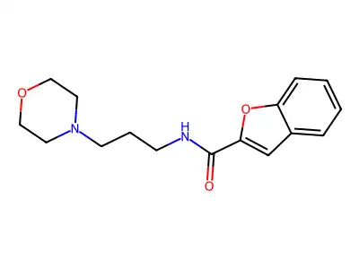 N-(3-morpholin-4-ylpropyl)-1-benzofuran-2-carboxamide structure